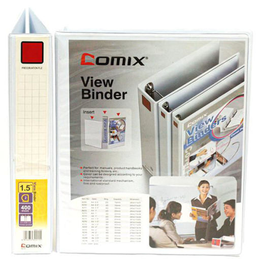 صورة ملف حلقتين ابيض "COMIX - A4 - 1.5